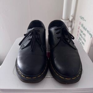 Dr. Martens Vegan 1461 Felix Oxford Shoes with Yellow Stitching